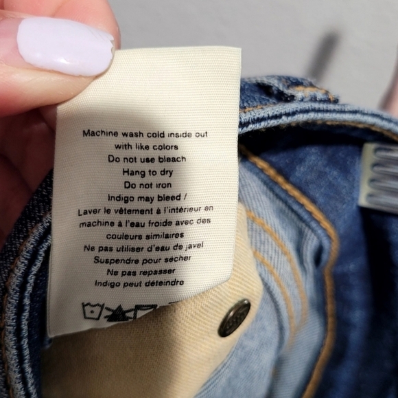 Rag & Bone Cate Mid Rise Blue Skinny Jeans Size 24 - Picture 5 of 12